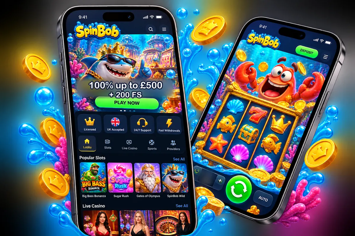 Spinbob Casino mobile optimized screenshot